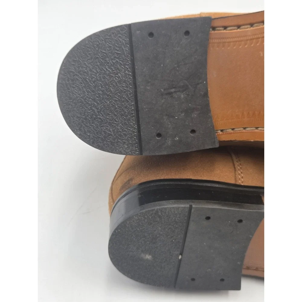 Express Chelsea Boots Mens 10 Brown Suede Leather Slip On Ankle Boots EUC